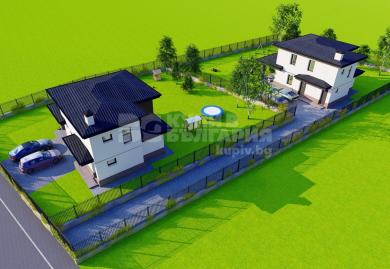 Freistehende Neubau-Häuser mit großem Garten in Stefanowo, Dobritsch