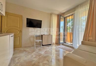 Fully furnished 2-room apartment by the park & near the sea in Sunny Beach