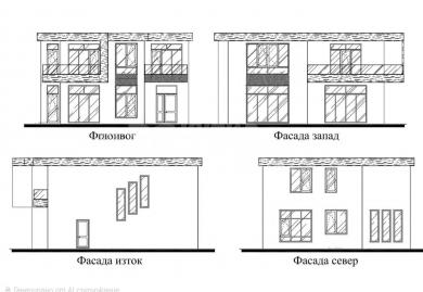 Парцел с Проект за еднофамилна къща в района на м-т Евксиноград