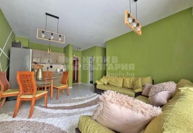 Möblierte 3-Zimmer-Wohnung im EG mit Loggia nahe Strand in Sonnenstrand 