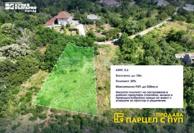 Панорамен парцел с ПУП в м-т Горна Трака, Варна – подходящ за две къщи