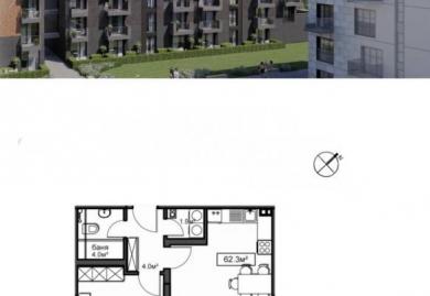 Zwei-Zimmer-Apartment in einer bewachten Anlage in Krasno Selo, Sofia