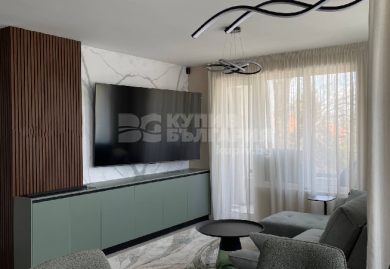 Дизайнерски тристаен апартамент с Smart Home система и просторна дневна