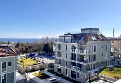Drei-Zimmer-Apartment mit Meerblick und Parkplatz in einem Premium Komplex