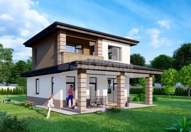 Freistehende Neubau-Häuser mit großem Garten in Stefanowo, Dobritsch