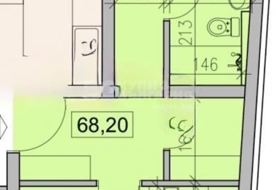 Zwei-Zimmer-Wohnung mit Parkplatz in einem modernen Vorort in Sofia