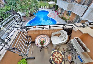 Ready-to-Move 2-Room Apartment with Pool in Sunny Beach