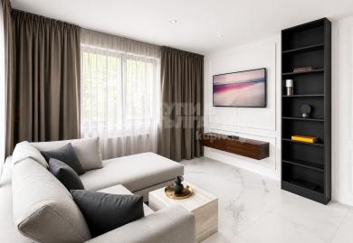 Luxuriöse Drei-Zimmer-Wohnung mit Designermöbeln im Stadtteil Iztok, Sofia
