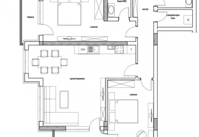 Дизайнерски тристаен апартамент с Smart Home система и просторна дневна