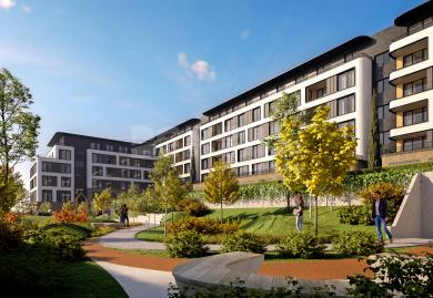 Vier-Zimmer-Wohnung mit geräumiger Terrasse im Stadtteil Manastirski Livadi-Ost